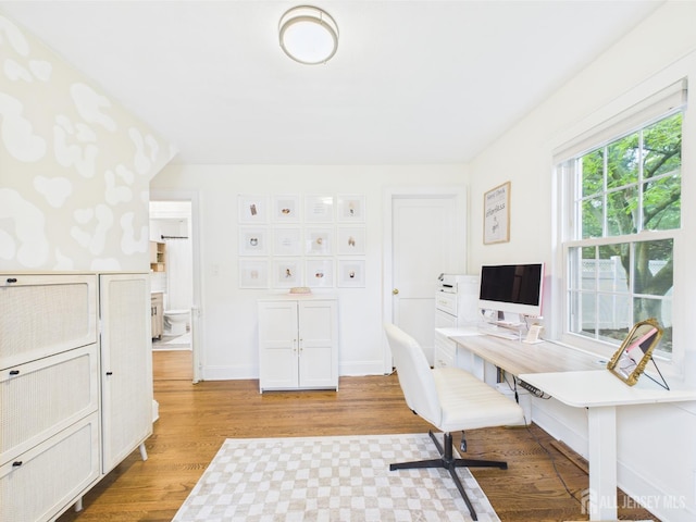 218 Washington Ave, Matawan, NJ 07747 - office featuring wood finished floors and baseboards