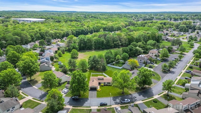 218 Community Cir, Old Bridge, NJ 08857 - aerial view of residential area featuring a heavily wooded area