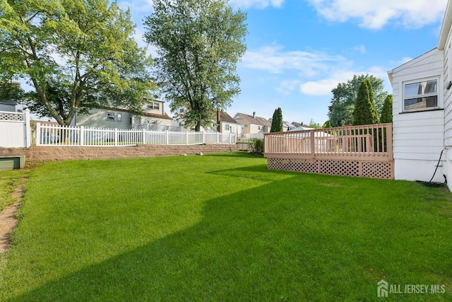 82 Mercer St, Menlo Park Terrace, NJ 08840 - view of yard featuring a wooden deck and a residential view