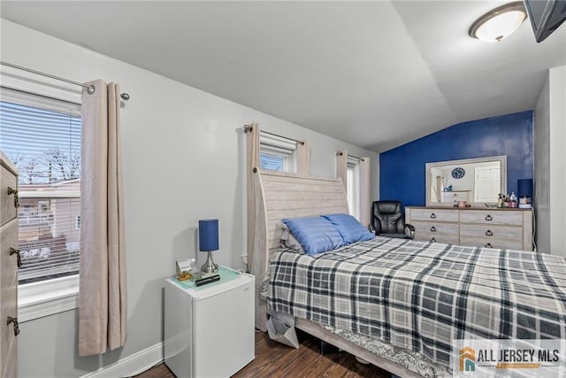 43 Livingston Ave, Avenel, NJ 07001 - bedroom featuring lofted ceiling and wood finished floors