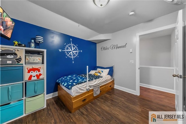 43 Livingston Ave, Avenel, NJ 07001 - bedroom with wood finished floors and baseboards