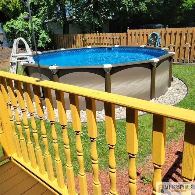 2124 Orchard Dr, South Plainfield, NJ 07080 - view of swimming pool with a fenced in pool and a fenced backyard