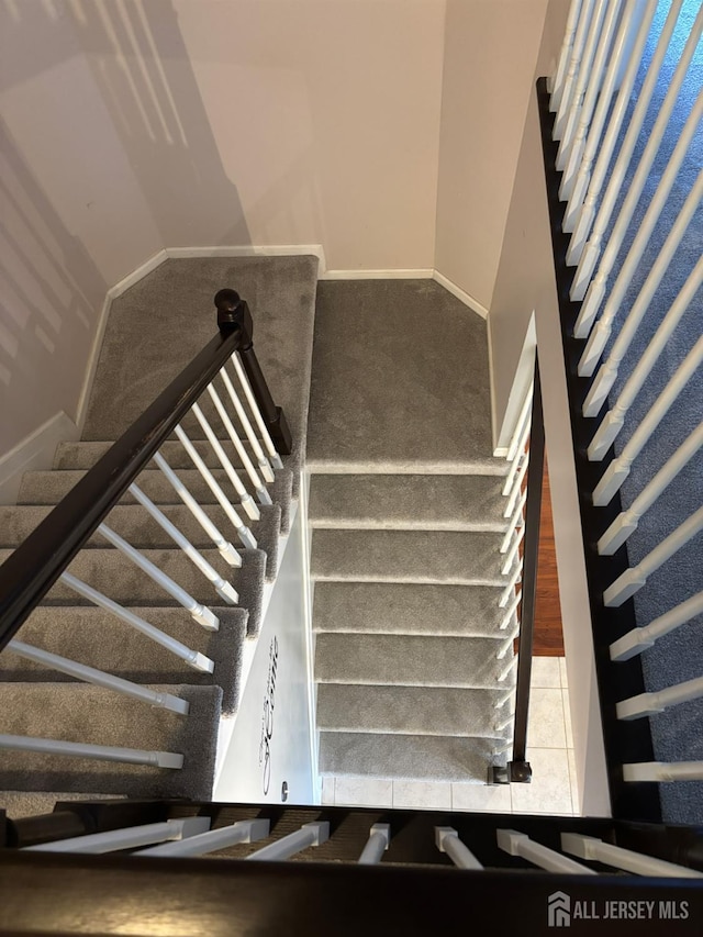 1057 Morning Glory Dr, Monroe, NJ 08831 - stairway with baseboards