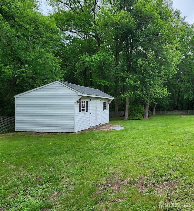 20 Brunswick Ave, Spotswood, NJ 08884 - view of yard featuring a storage unit