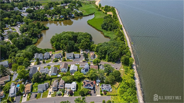 76 Woodland Dr, Keyport, NJ 07735 - aerial view of property and surrounding area with a nearby body of water and nearby suburban area