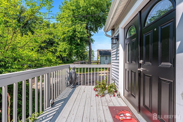 76 Woodland Dr, Keyport, NJ 07735 - view of wooden terrace