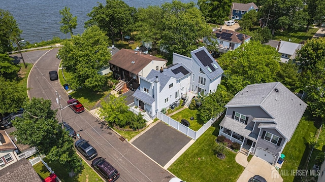 76 Woodland Dr, Keyport, NJ 07735 - aerial view of residential area featuring a nearby body of water