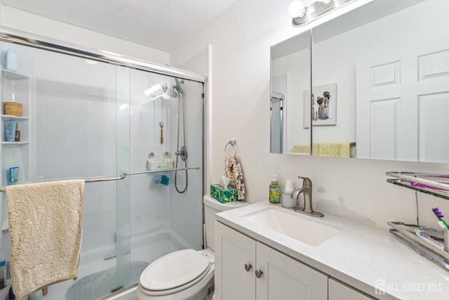 76 Woodland Dr, Keyport, NJ 07735 - full bath with vanity, toilet, and a stall shower