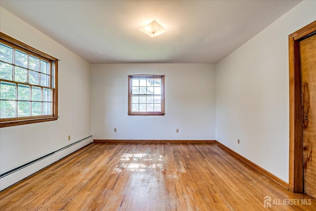 730 Old Post Rd, Edison, NJ 08817 - spare room with baseboard heating and light wood-style flooring