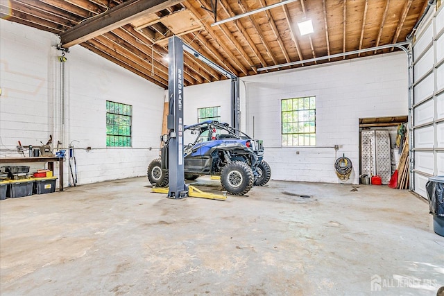 730 Old Post Rd, Edison, NJ 08817 - garage featuring concrete block wall