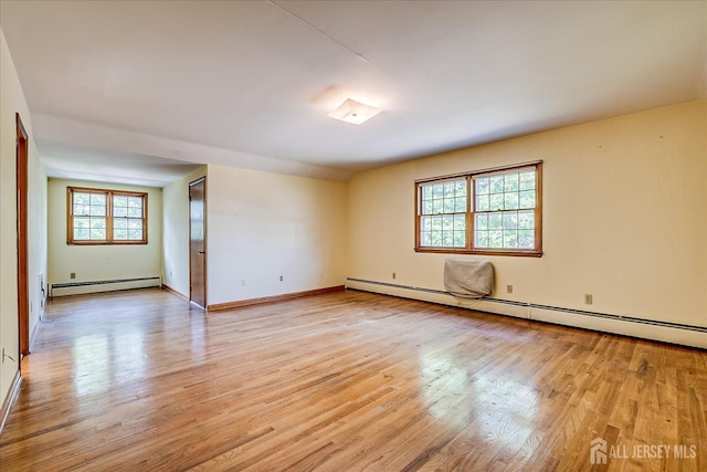 730 Old Post Rd, Edison, NJ 08817 - empty room with baseboard heating and light wood finished floors