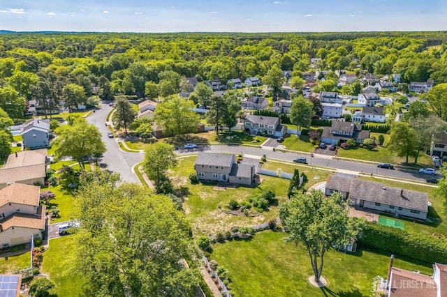 2 Jayne St, Old Bridge, NJ 08857 - aerial view of residential area with a heavily wooded area