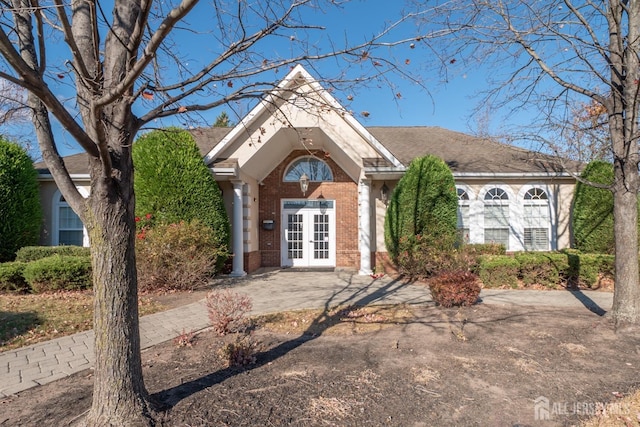 front of property with french doors