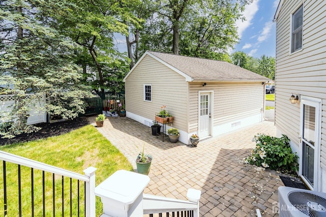 217 Fred Allen Dr, South Plainfield, NJ 07080 - view of patio / terrace with an outdoor structure