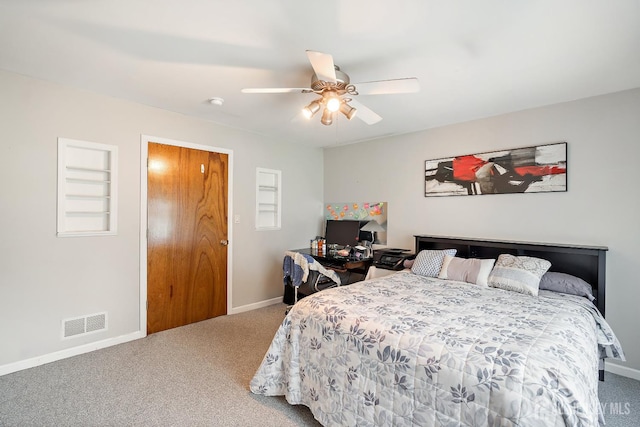 217 Fred Allen Dr, South Plainfield, NJ 07080 - bedroom with carpet floors and ceiling fan
