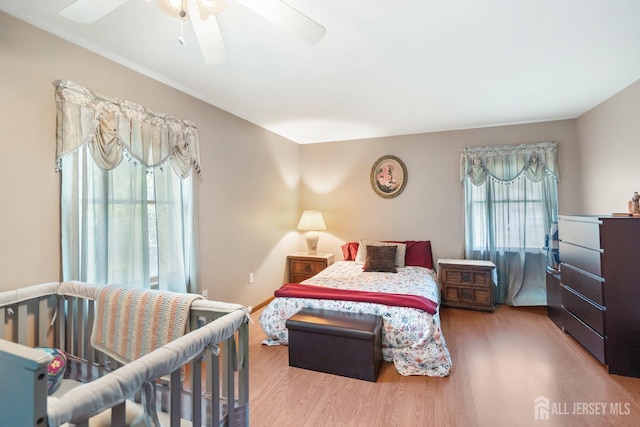 217 Fred Allen Dr, South Plainfield, NJ 07080 - bedroom with wood finished floors and a ceiling fan