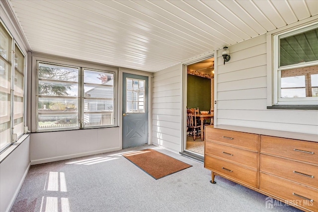 view of sunroom