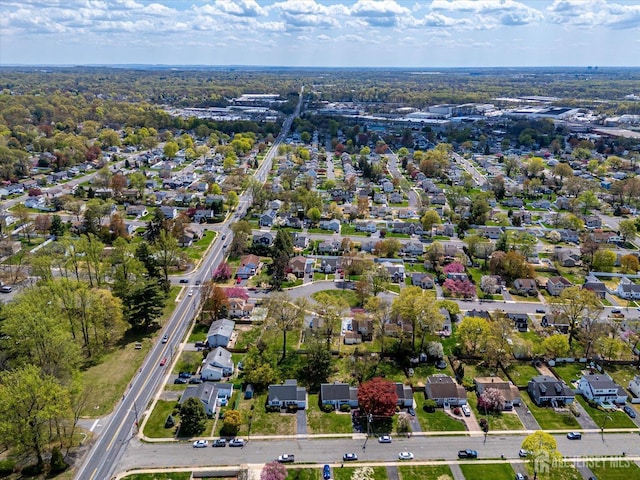 drone / aerial view with a residential view