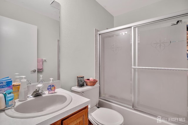 122 Salem Rd, North Brunswick, NJ 08902 - bathroom with vanity and combined bath / shower with glass door