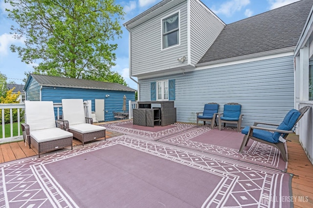 14 E Shirley Ave, Colonia, NJ 07067 - view of patio with a deck