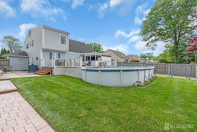 14 E Shirley Ave, Colonia, NJ 07067 - back of house with a fenced backyard, a deck, and a patio area