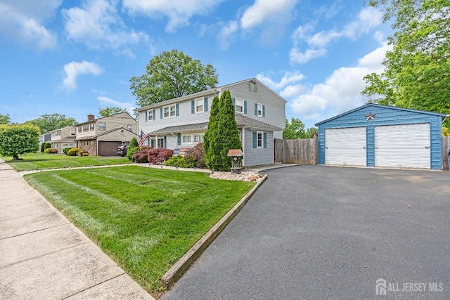 14 E Shirley Ave, Colonia, NJ 07067 - view of front of home with a garage and an outbuilding