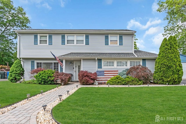 14 E Shirley Ave, Colonia, NJ 07067 - view of front of property featuring a front lawn