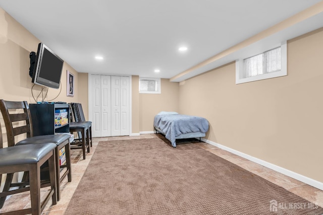 14 E Shirley Ave, Colonia, NJ 07067 - bedroom with recessed lighting and a closet