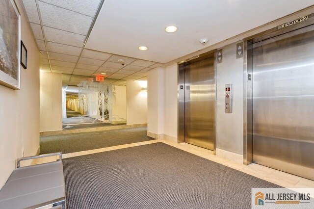 30 S Adelaide Ave Unit 4G, Highland Park, NJ 08904 - lobby featuring recessed lighting and a paneled ceiling