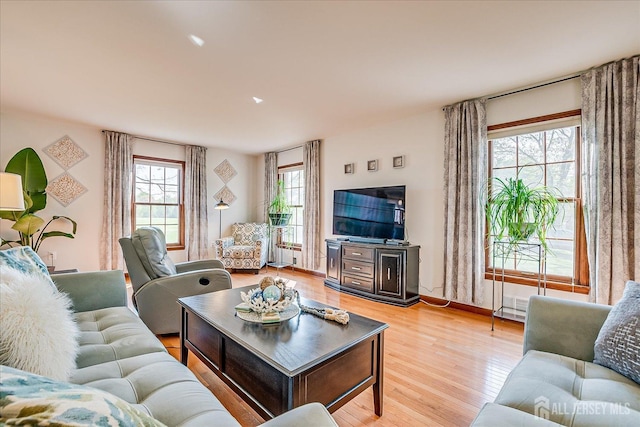 27 Vermont Ave, Franklin, NJ 08823 - living room with light wood-style flooring