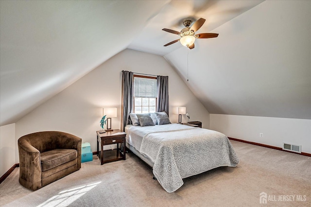 27 Vermont Ave, Franklin, NJ 08823 - carpeted bedroom featuring vaulted ceiling and a ceiling fan