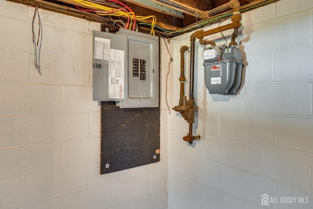 utility room with electric panel