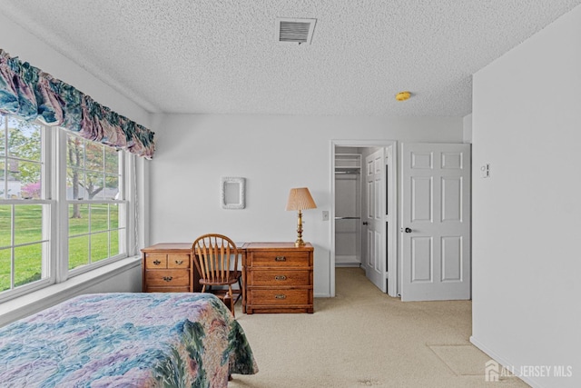714 Victoria Ct Unit B, Monroe, NJ 08831 - carpeted bedroom with a textured ceiling and a walk in closet
