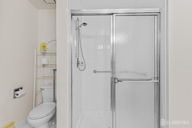 714 Victoria Ct Unit B, Monroe, NJ 08831 - bathroom featuring a shower stall and toilet