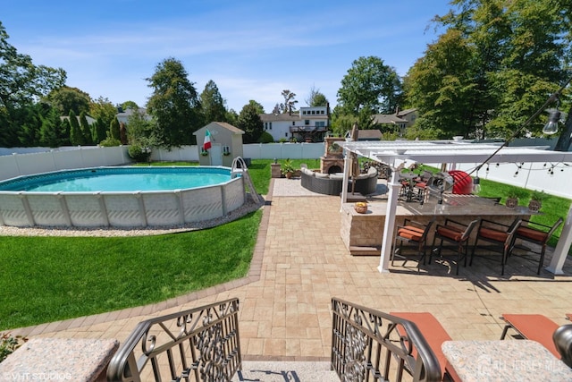 35 Winthrop Dr, Manalapan, NJ 07726 - view of pool with a patio area