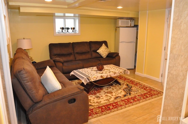 195-195 Wachung Ter, Scotch Plains, NJ 07076 - living room with tile patterned flooring and recessed lighting