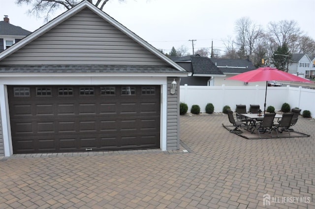 195-195 Wachung Ter, Scotch Plains, NJ 07076 - garage featuring decorative driveway