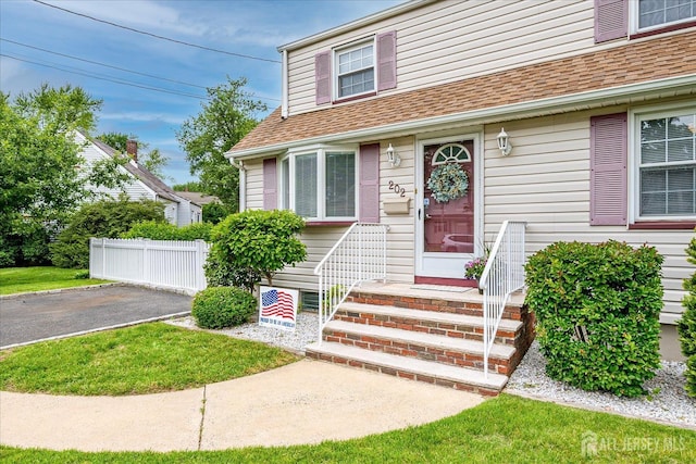 202 Garden Dr, South Plainfield, NJ 07080 - view of front of property featuring asphalt driveway and roof with shingles