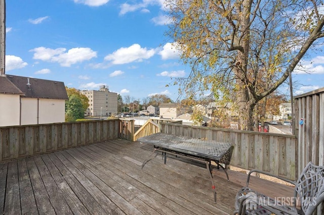 view of wooden terrace