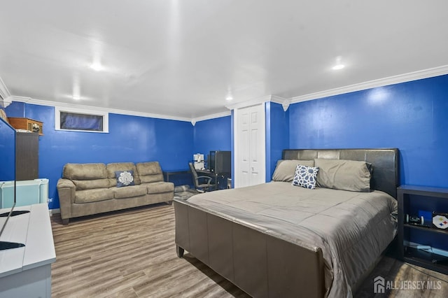 26 Venus Rd, Old Bridge, NJ 08879 - bedroom with crown molding and wood finished floors
