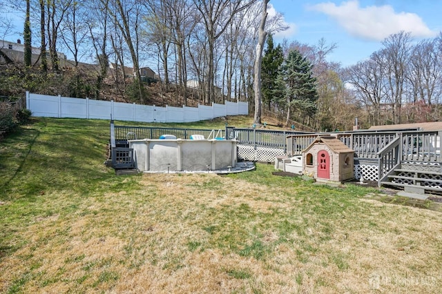26 Venus Rd, Old Bridge, NJ 08879 - view of yard with a deck