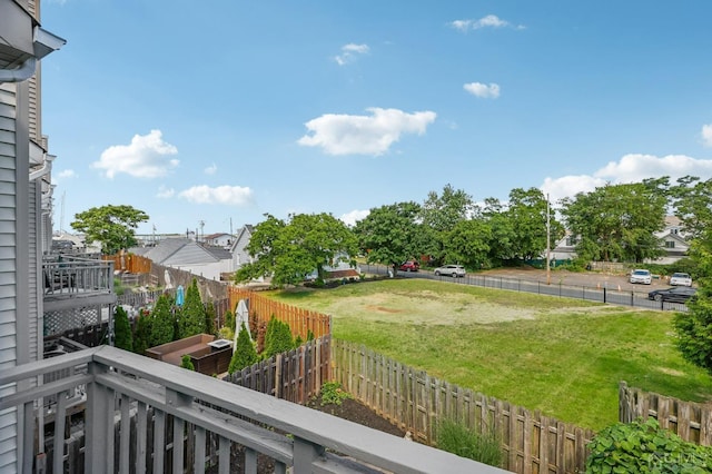 view of fenced yard