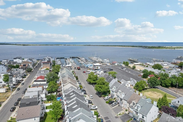 drone / aerial view of a nearby body of water
