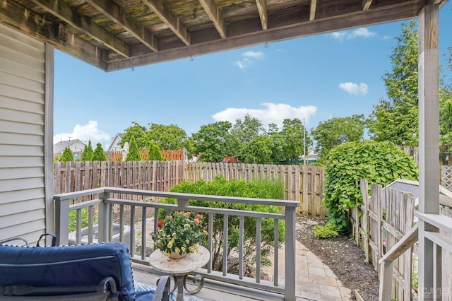 view of balcony