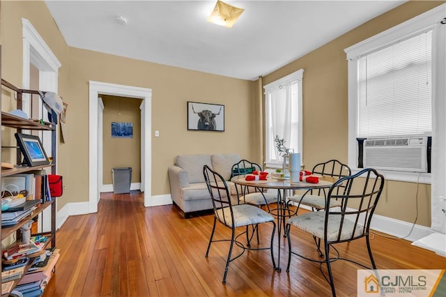 dining room featuring light wood-type flooring