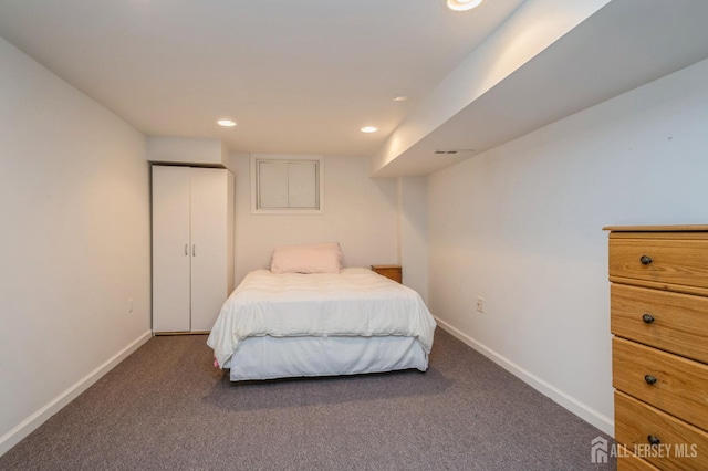 28 Thrush Dr, East Brunswick, NJ 08816 - bedroom featuring carpet flooring, baseboards, and recessed lighting