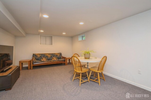 28 Thrush Dr, East Brunswick, NJ 08816 - carpeted dining room featuring recessed lighting and baseboards