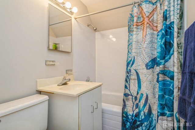 28 Thrush Dr, East Brunswick, NJ 08816 - bathroom with shower / bath combo with shower curtain, vanity, and toilet