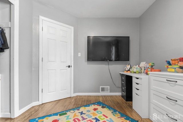 243 Donald Ave, Rahway, NJ 07065 - rec room with light wood-type flooring and baseboards