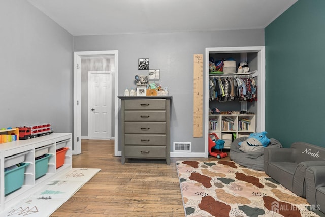 243 Donald Ave, Rahway, NJ 07065 - rec room featuring light wood-style floors and baseboards